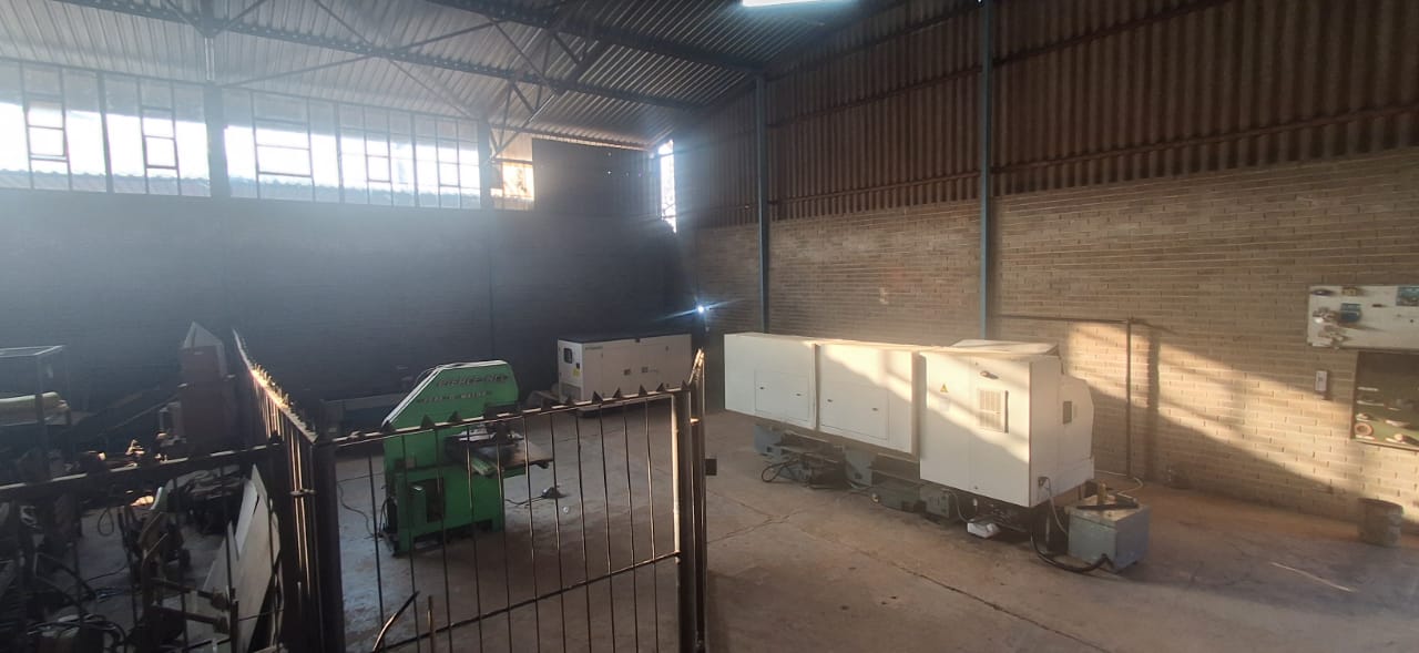 CNC machining bay inside the Vektorsol workshop in Harare